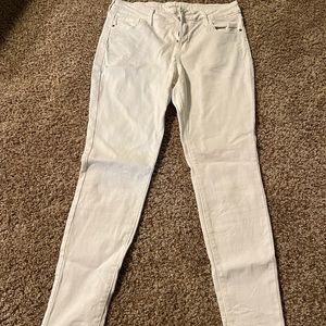 Old Navy Rockstar super skinny size 10 white jeans